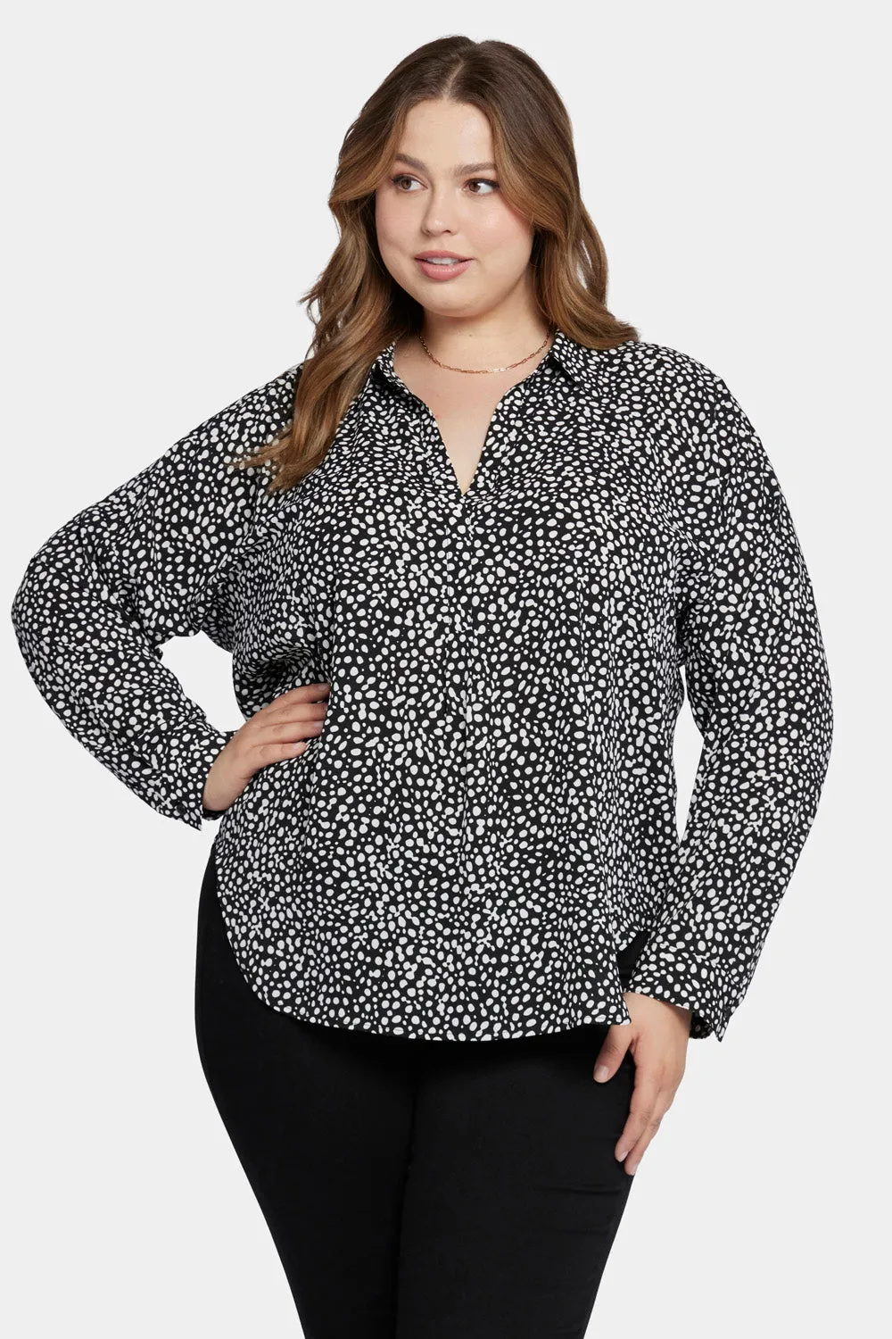 Becky Blouse In Plus Size - Dillon Dots sold by NYDJ product image thumbnail 4