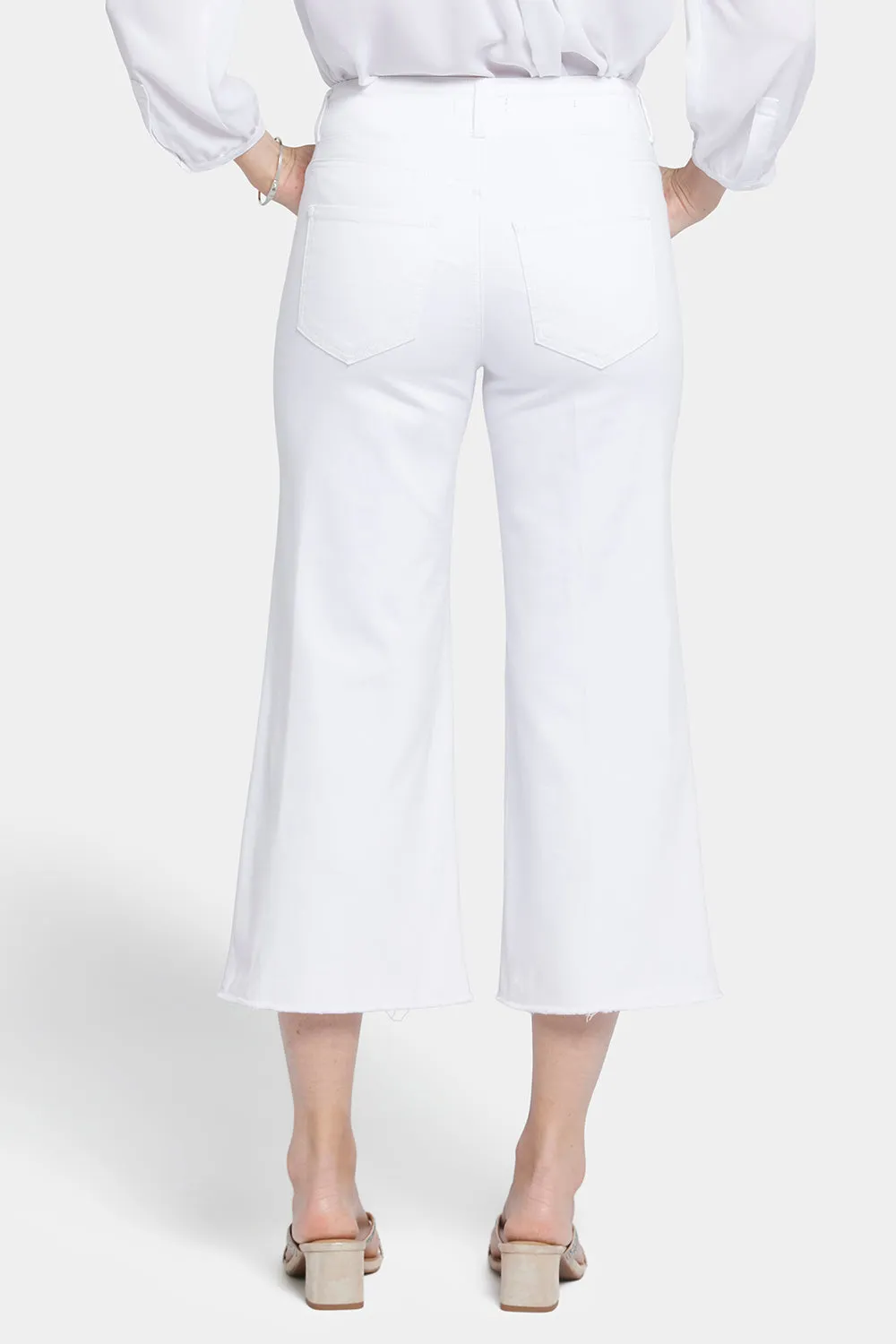 Brigitte Wide Leg Capri Jeans - Optic White sold by NYDJ product image thumbnail 2
