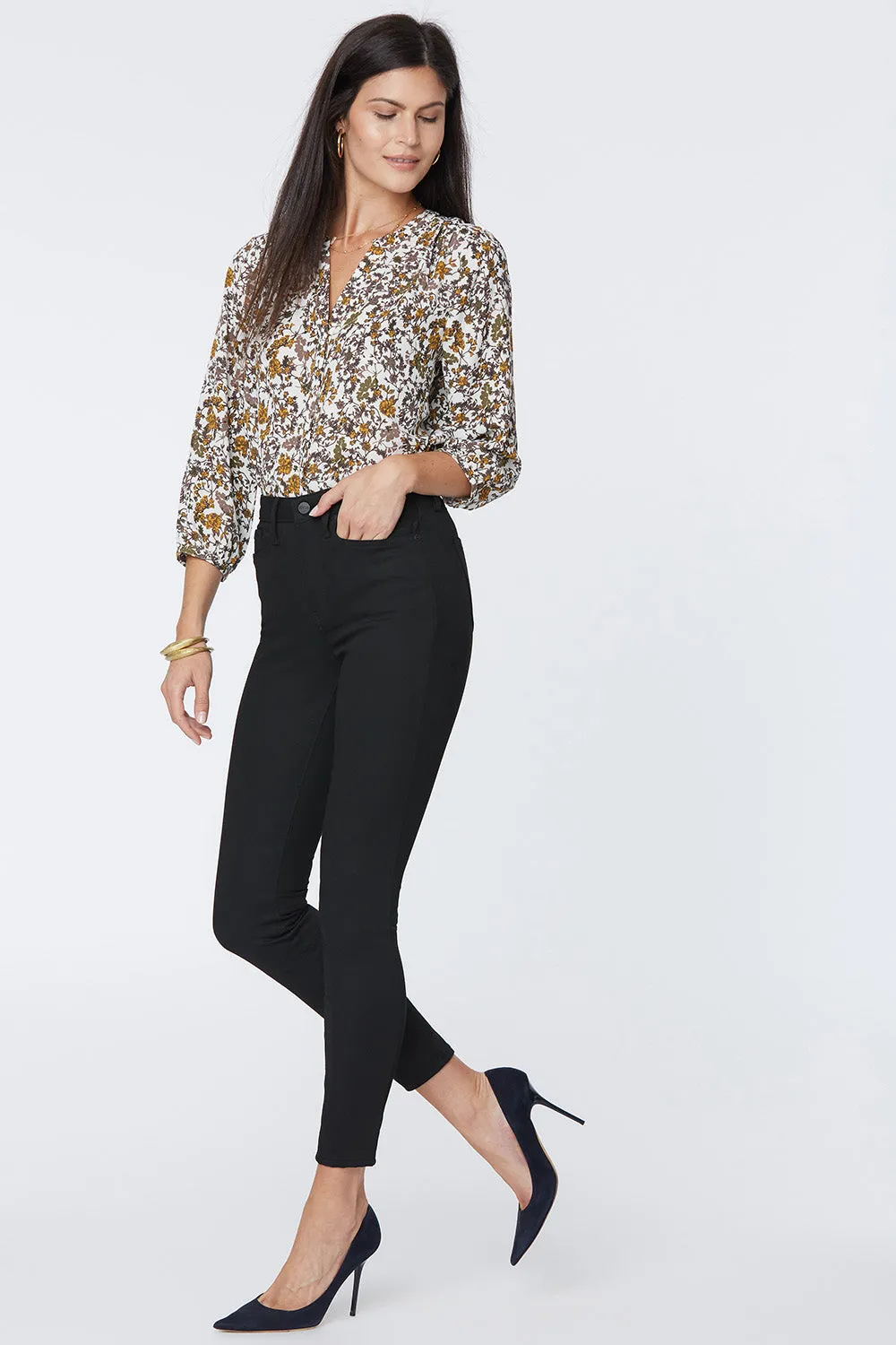 Ami Skinny Jeans In Petite - Black Rinse sold by NYDJ product image thumbnail 3