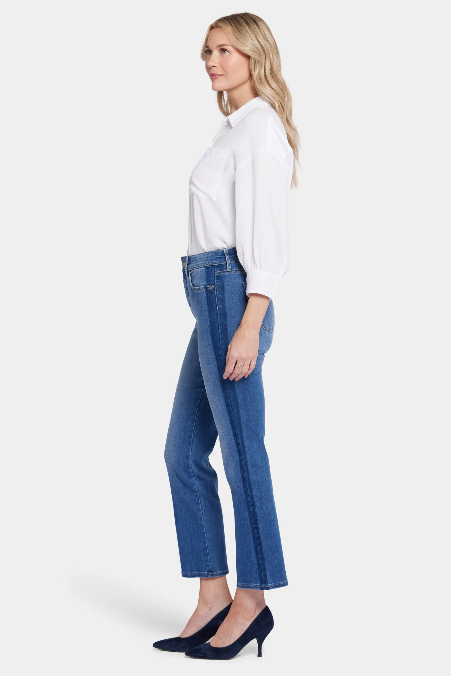 Marilyn Straight Ankle Jeans In Petite - Azure Wave sold by NYDJ product image thumbnail 4