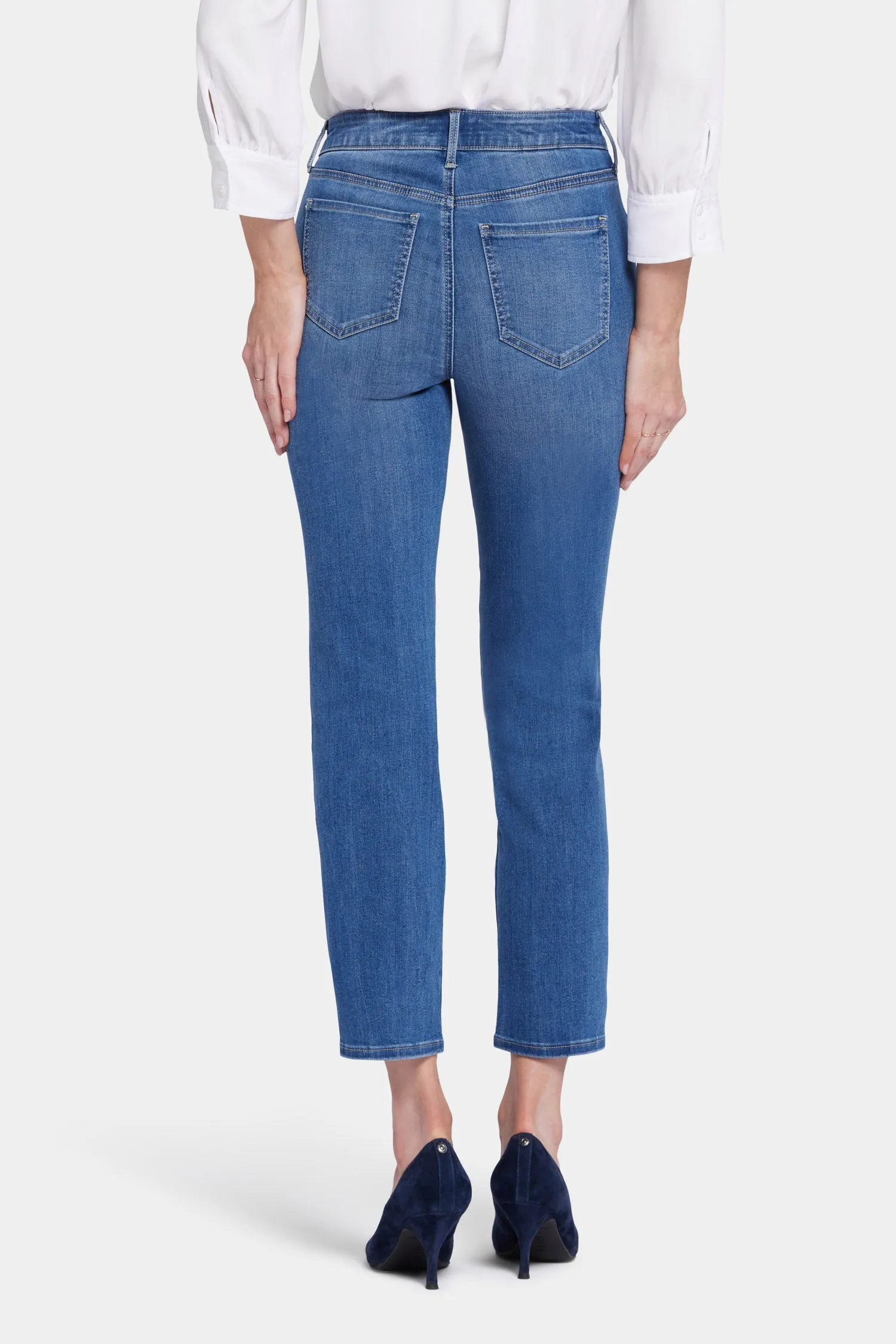 Marilyn Straight Ankle Jeans In Petite - Azure Wave sold by NYDJ product image thumbnail 2