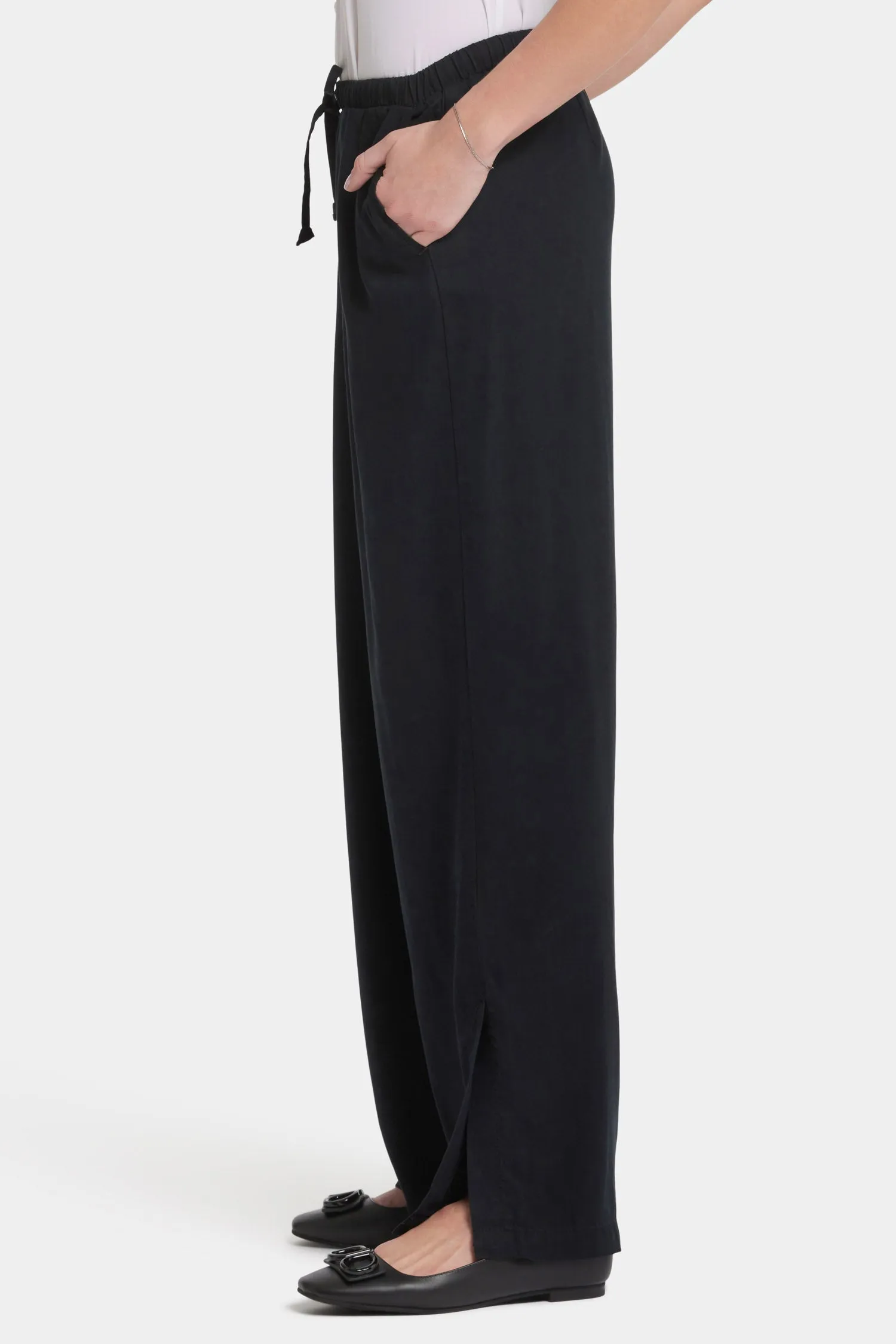 Jayne Wide Leg Pull-On Pants - Overdye Black sold by NYDJ product image thumbnail 3