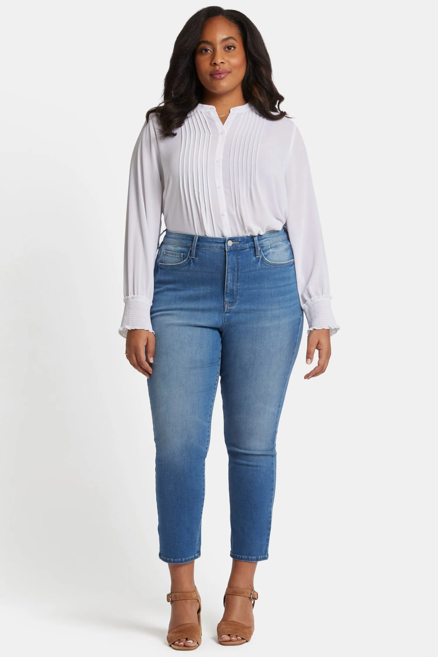 Curve Shaper™ Sheri Slim Ankle Jeans In Plus Size - Bluewater sold by NYDJ