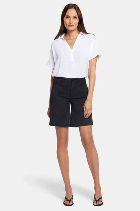 5 Pocket Bermuda Shorts - Black sold by NYDJ