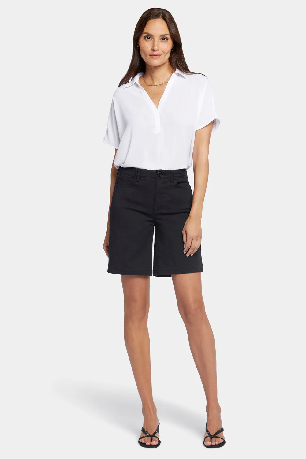 5 Pocket Bermuda Shorts - Black sold by NYDJ