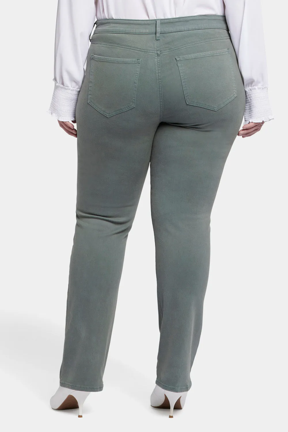 Marilyn Straight Jeans In Plus Size - Sage Leaf sold by NYDJ product image thumbnail 2