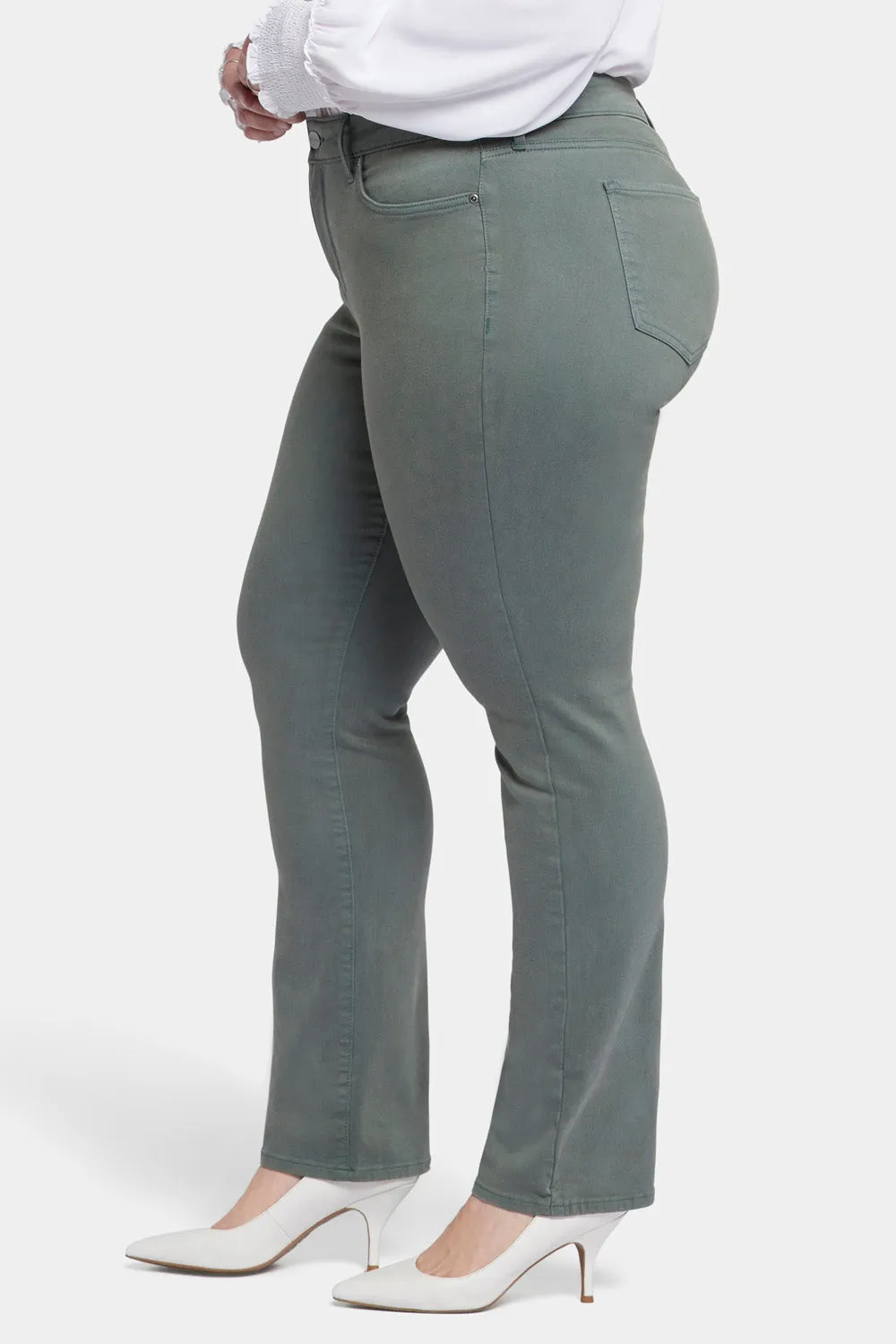 Marilyn Straight Jeans In Plus Size - Sage Leaf sold by NYDJ product image thumbnail 3