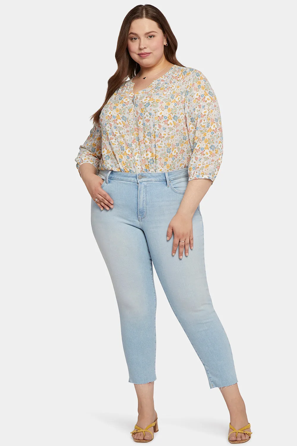Alina Skinny Ankle Jeans In Plus Size - Dunes sold by NYDJ
