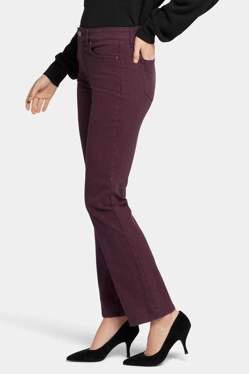 Marilyn Straight Jeans - Bridge Cherry Stripe sold by NYDJ product image thumbnail 3