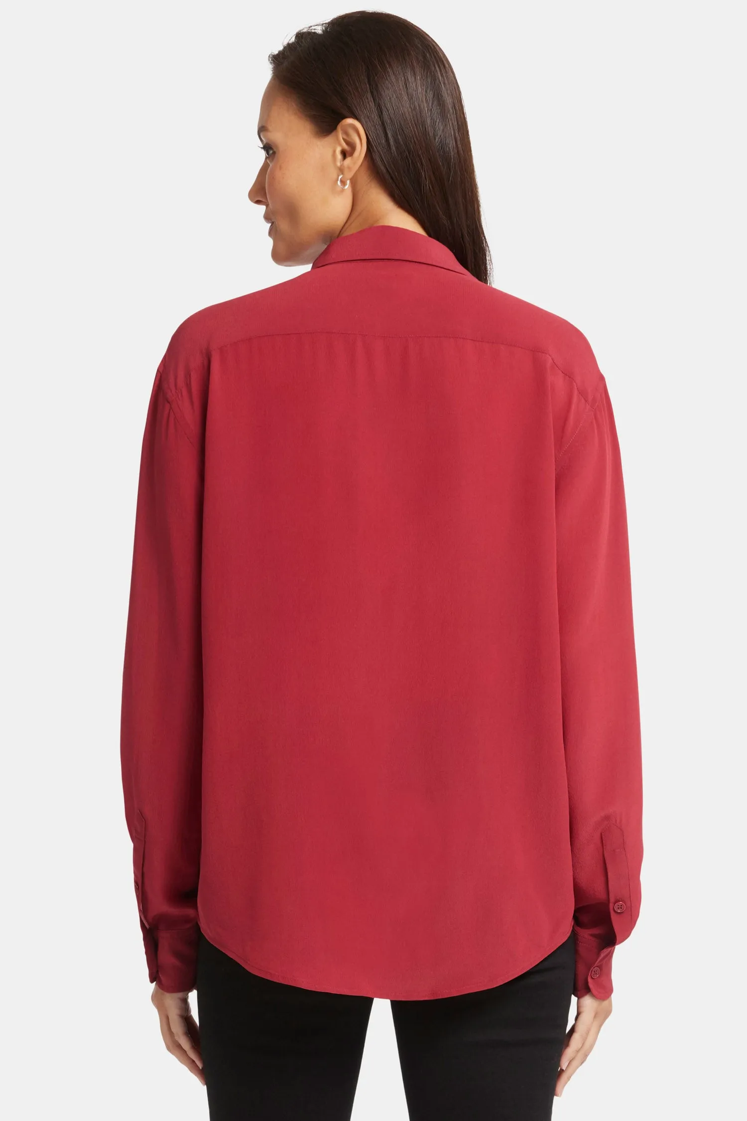 Lauren Silk Blouse - Wild Currant sold by NYDJ product image thumbnail 2