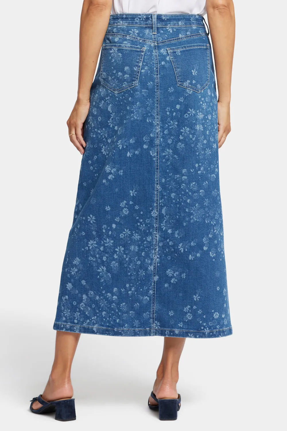 High Rise Long Skirt - Indigo Salome sold by NYDJ product image thumbnail 2