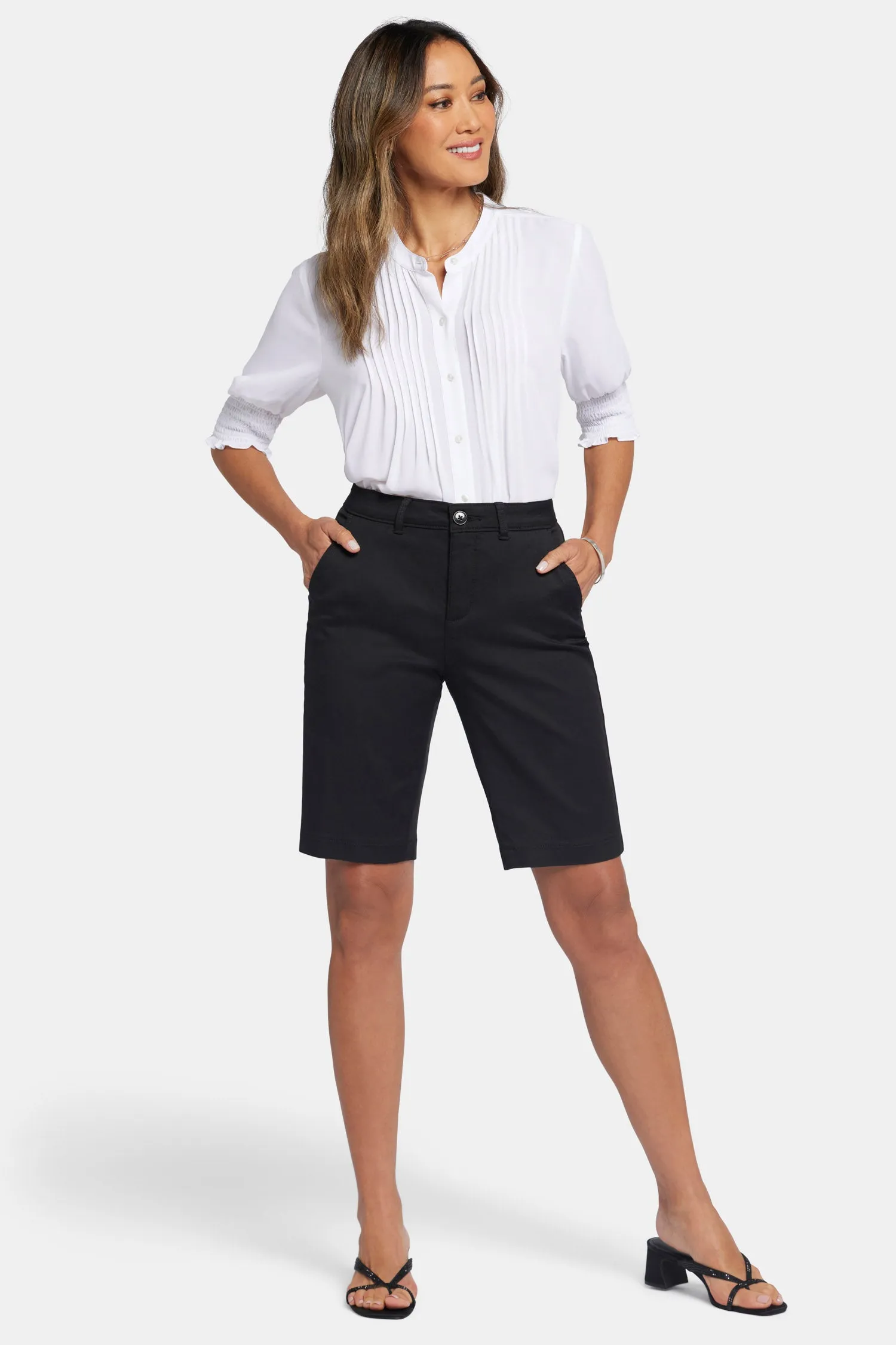 Bermuda Shorts In Petite - Black sold by NYDJ product image thumbnail 4