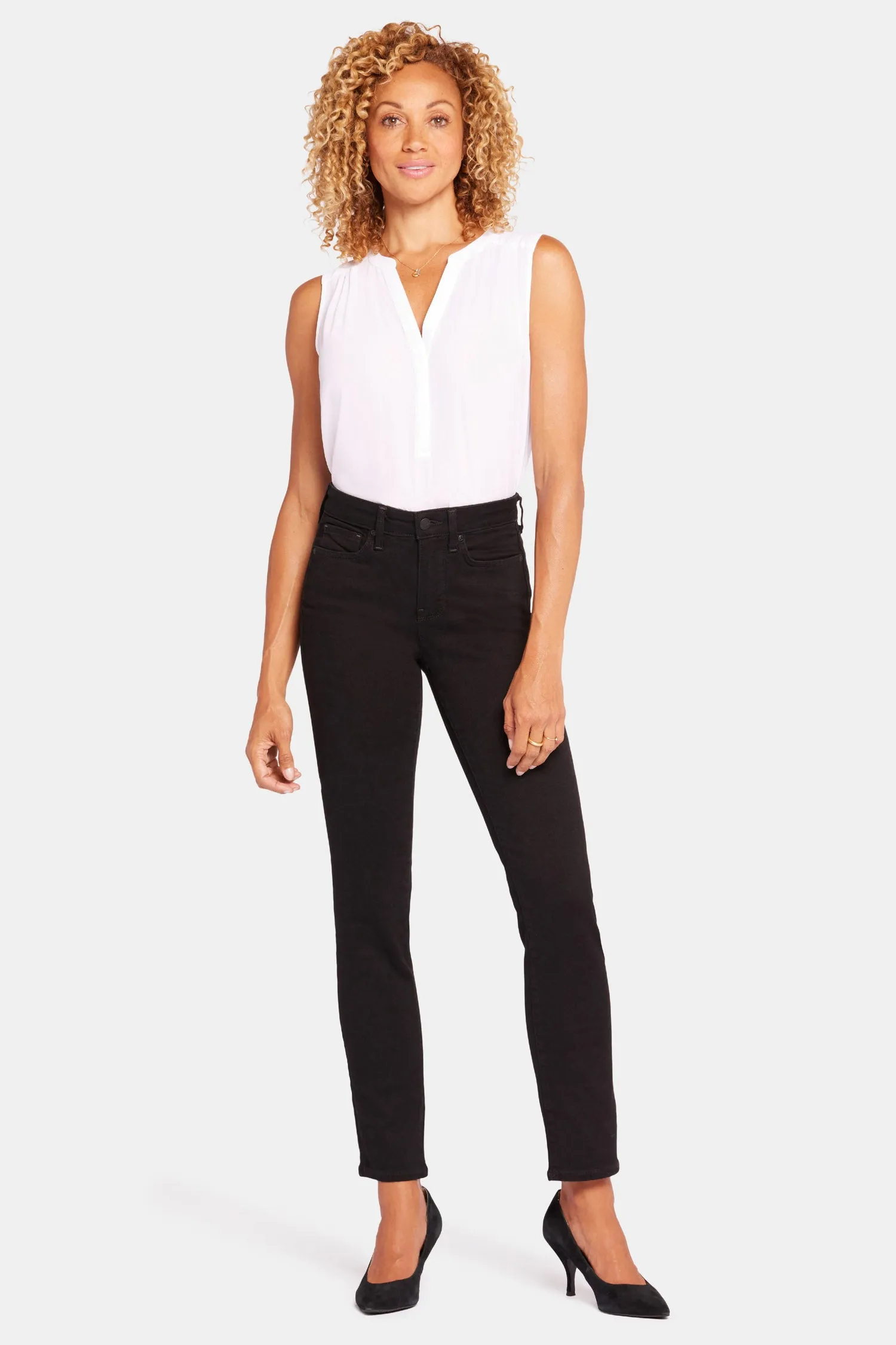 Sheri Slim Jeans In Petite - Black sold by NYDJ product image thumbnail 4