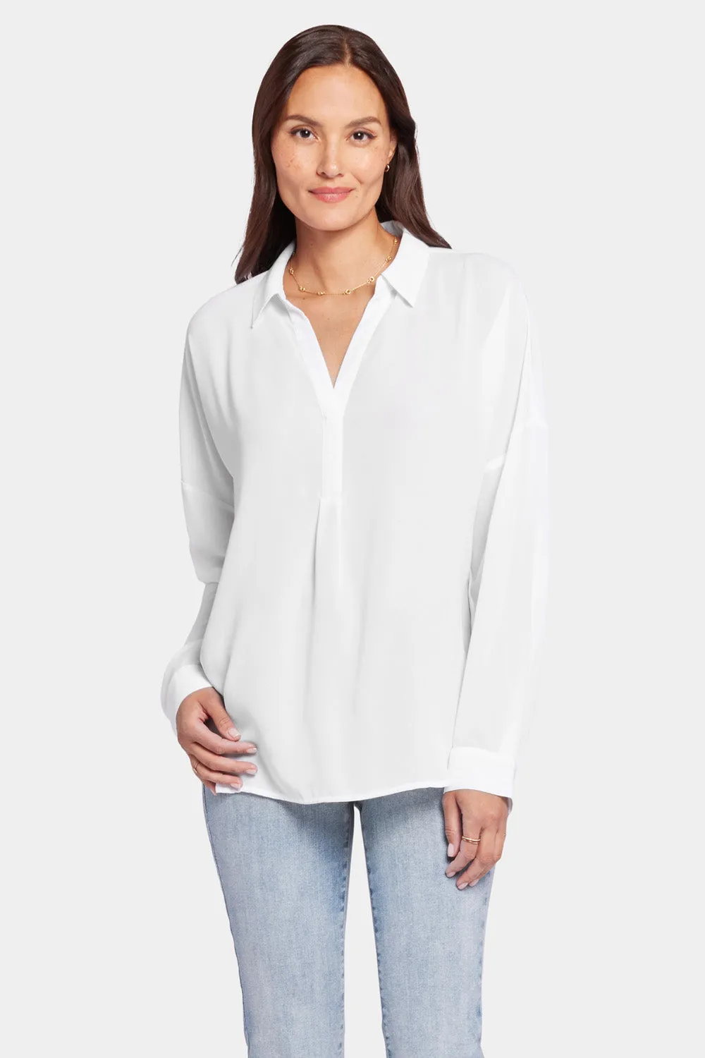Becky Blouse - Optic White sold by NYDJ product image thumbnail 4