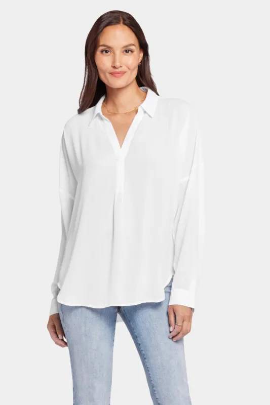 Becky Blouse - Optic White sold by NYDJ