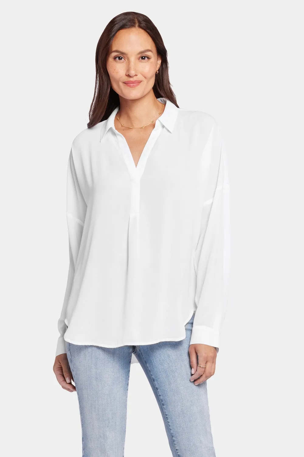 Becky Blouse - Optic White sold by NYDJ