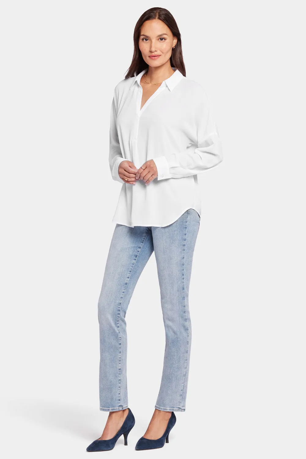 Becky Blouse - Optic White sold by NYDJ product image thumbnail 5