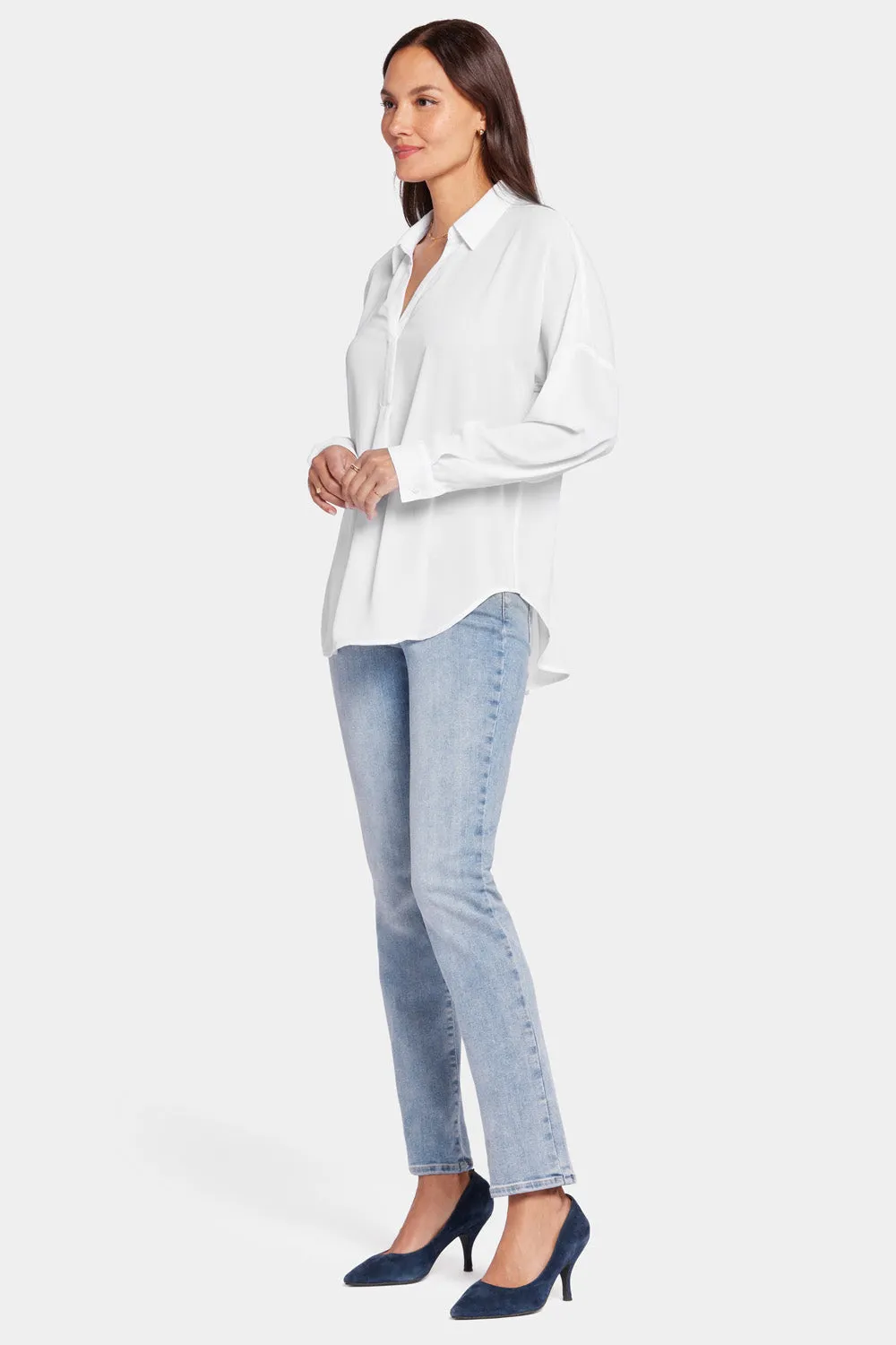 Becky Blouse - Optic White sold by NYDJ product image thumbnail 3