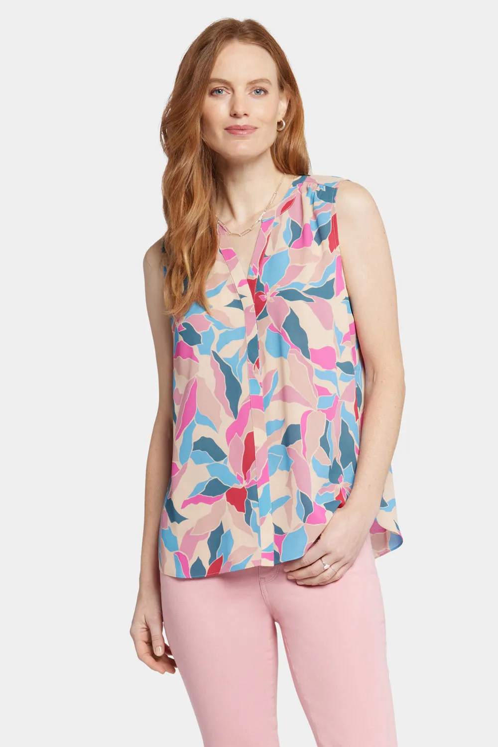 Sleeveless Pintuck Blouse - Graceway sold by NYDJ