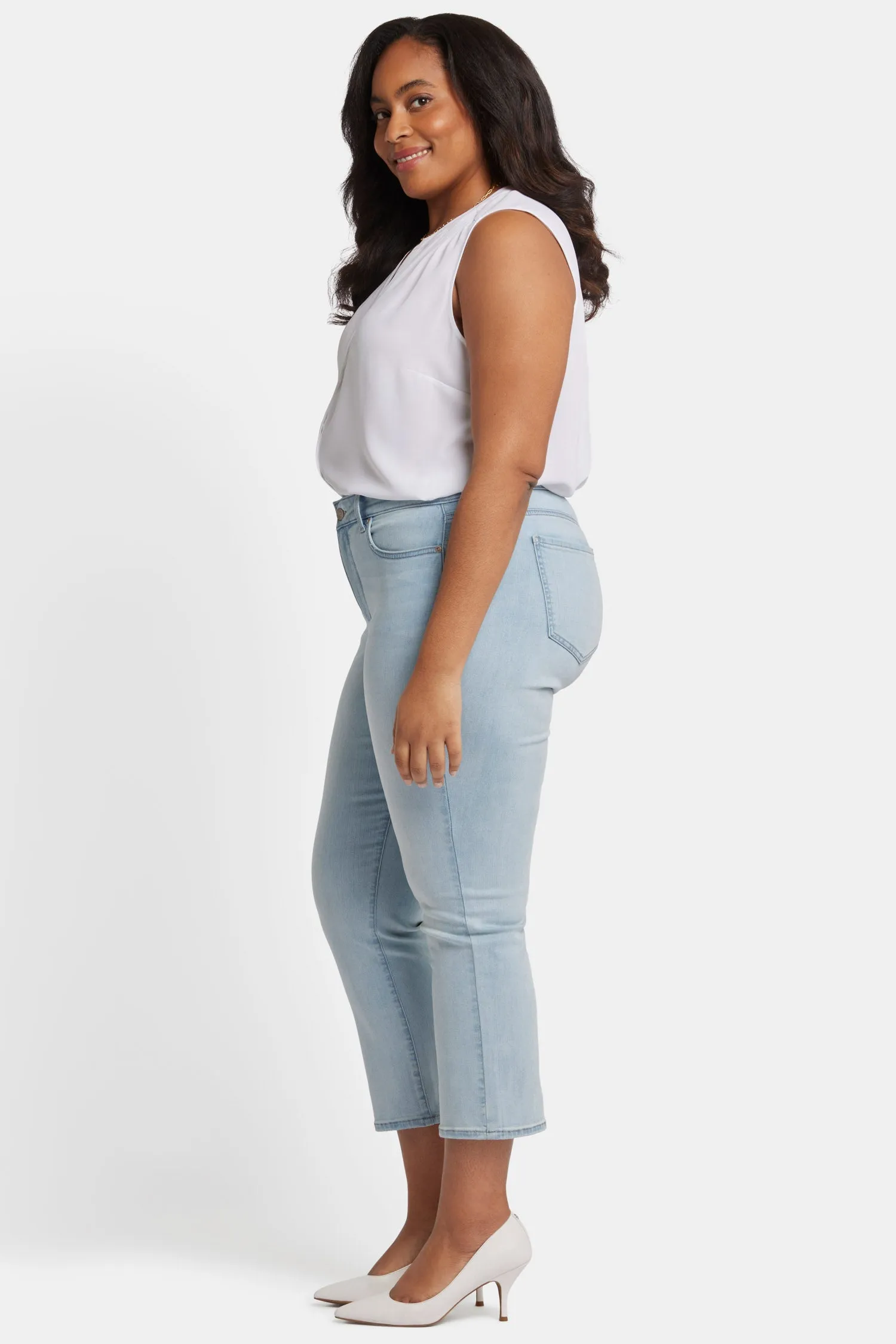 Marilyn Straight Ankle Jeans In Plus Size - Mykonos sold by NYDJ product image thumbnail 5