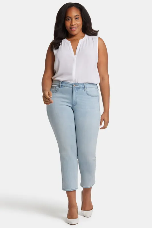 Marilyn Straight Ankle Jeans In Plus Size - Mykonos sold by NYDJ