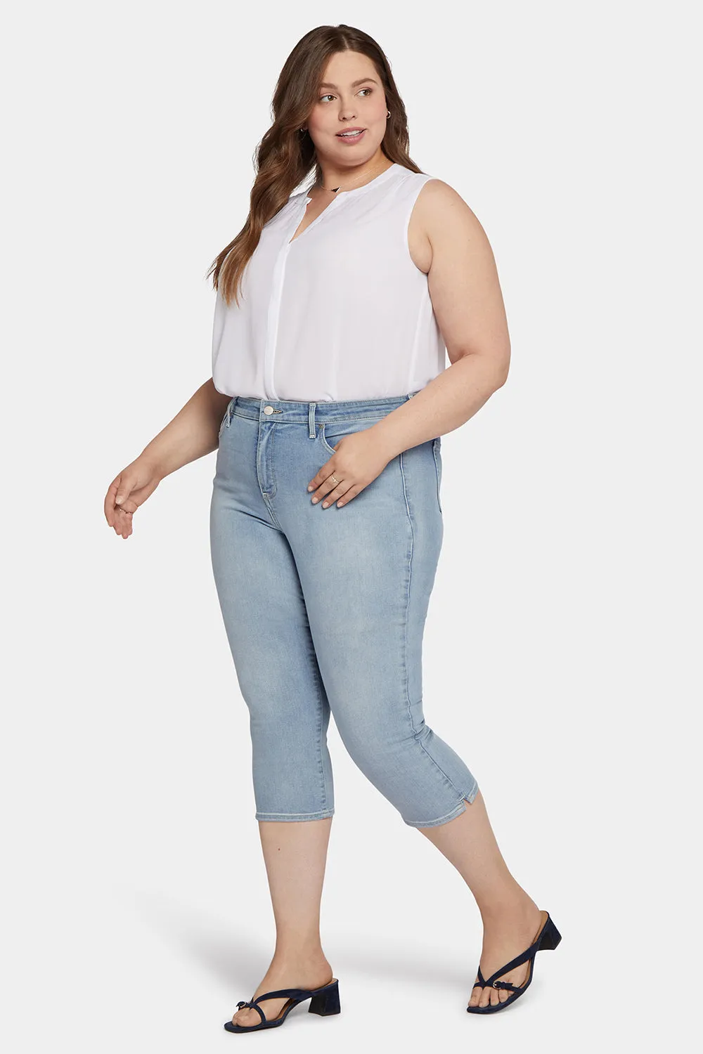 Slim Straight Crop Jeans - Charmed sold by NYDJ product image thumbnail 5
