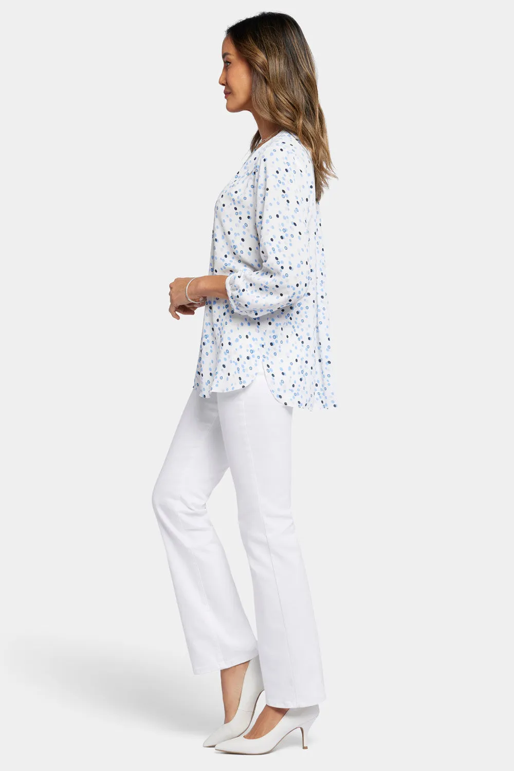 Pintuck Blouse - Leyla Dots sold by NYDJ product image thumbnail 3