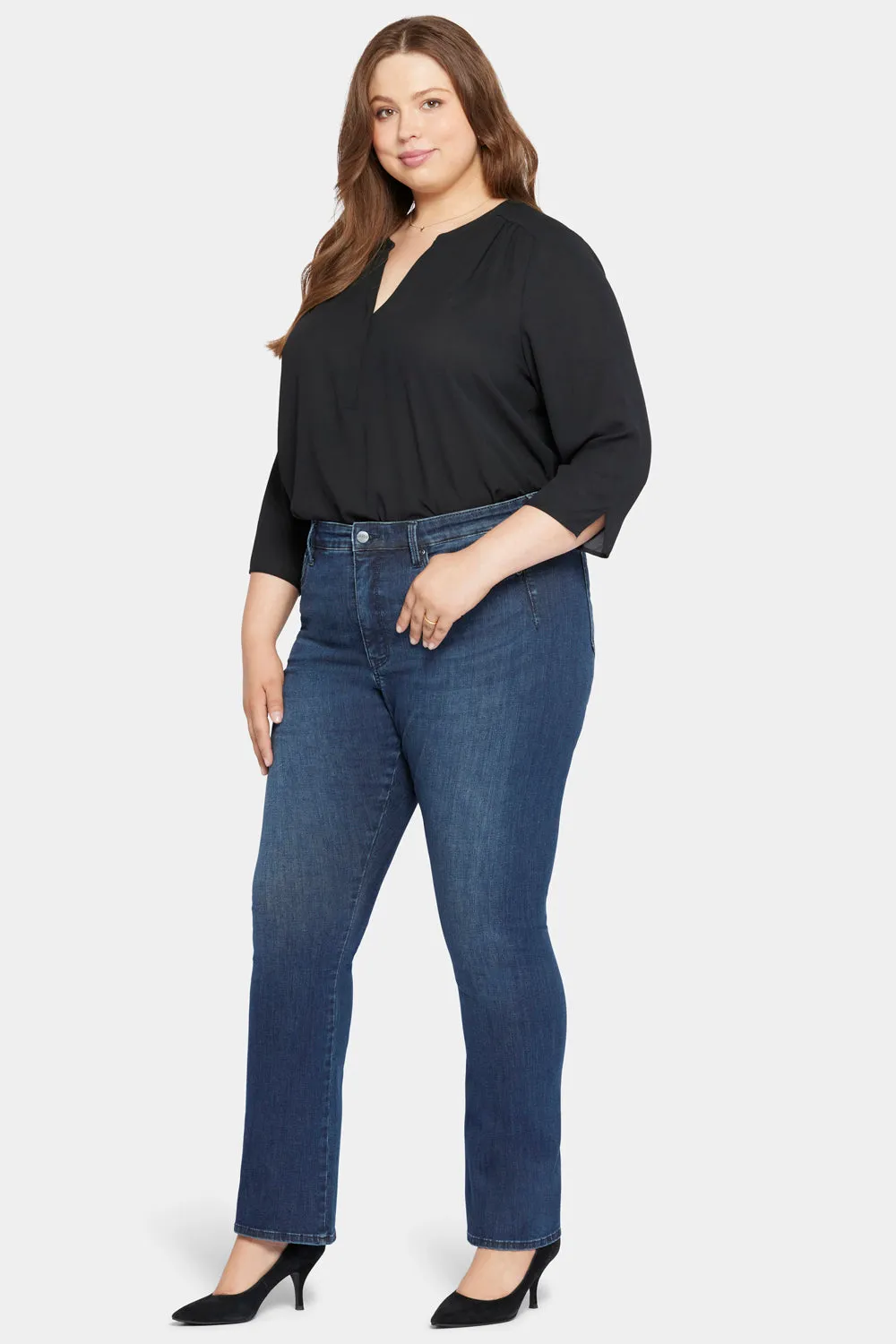 Le Silhouette Slim Bootcut Jeans In Plus Size - Precious sold by NYDJ product image thumbnail 5