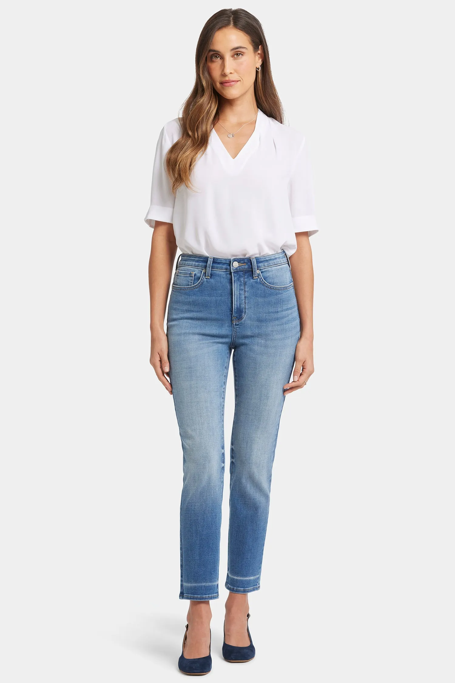 Sheri Slim Ankle Jeans - Aspen Sky sold by NYDJ