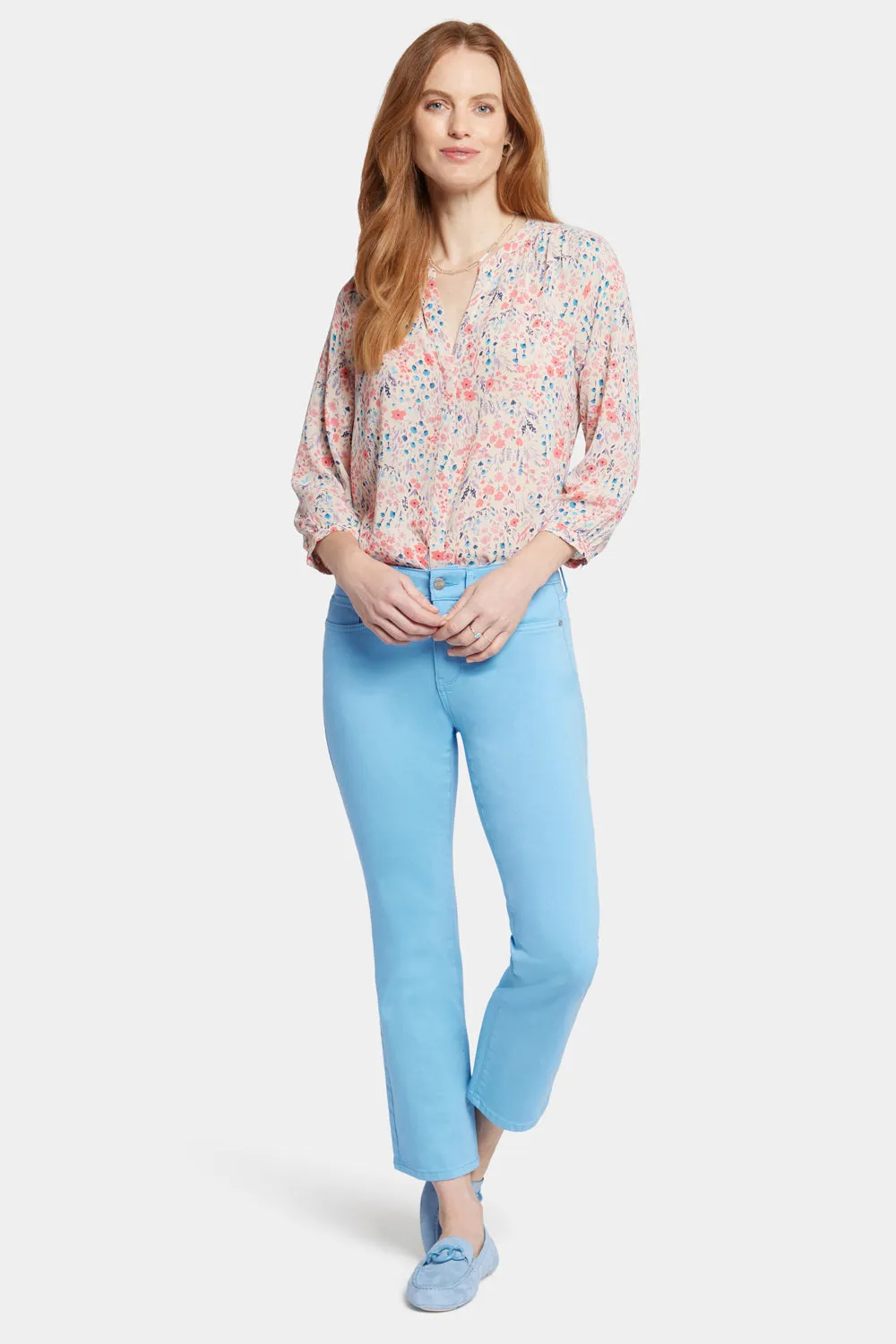 Marilyn Straight Ankle Jeans - Bluebell sold by NYDJ product image thumbnail 4