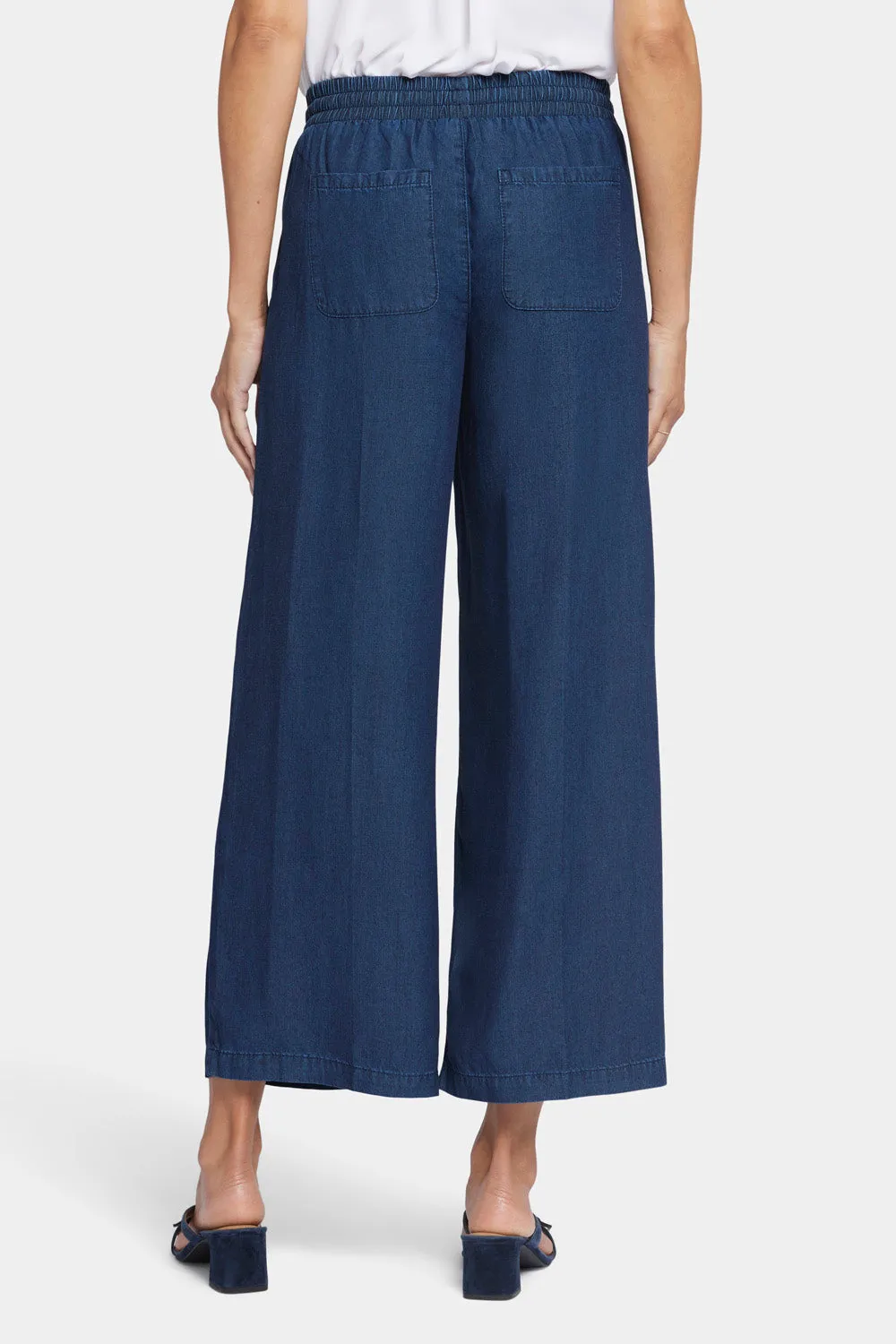 Jayne Wide Leg Ankle Pull-On Pants - Indigo Ocean sold by NYDJ product image thumbnail 2