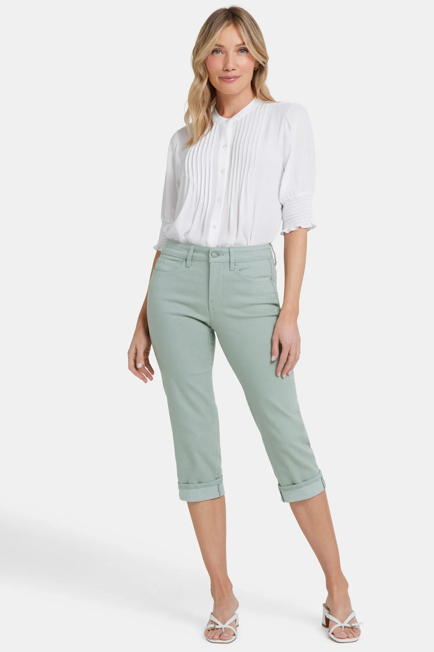 Marilyn Straight Crop Jeans - Lily Pad sold by NYDJ product image thumbnail 4