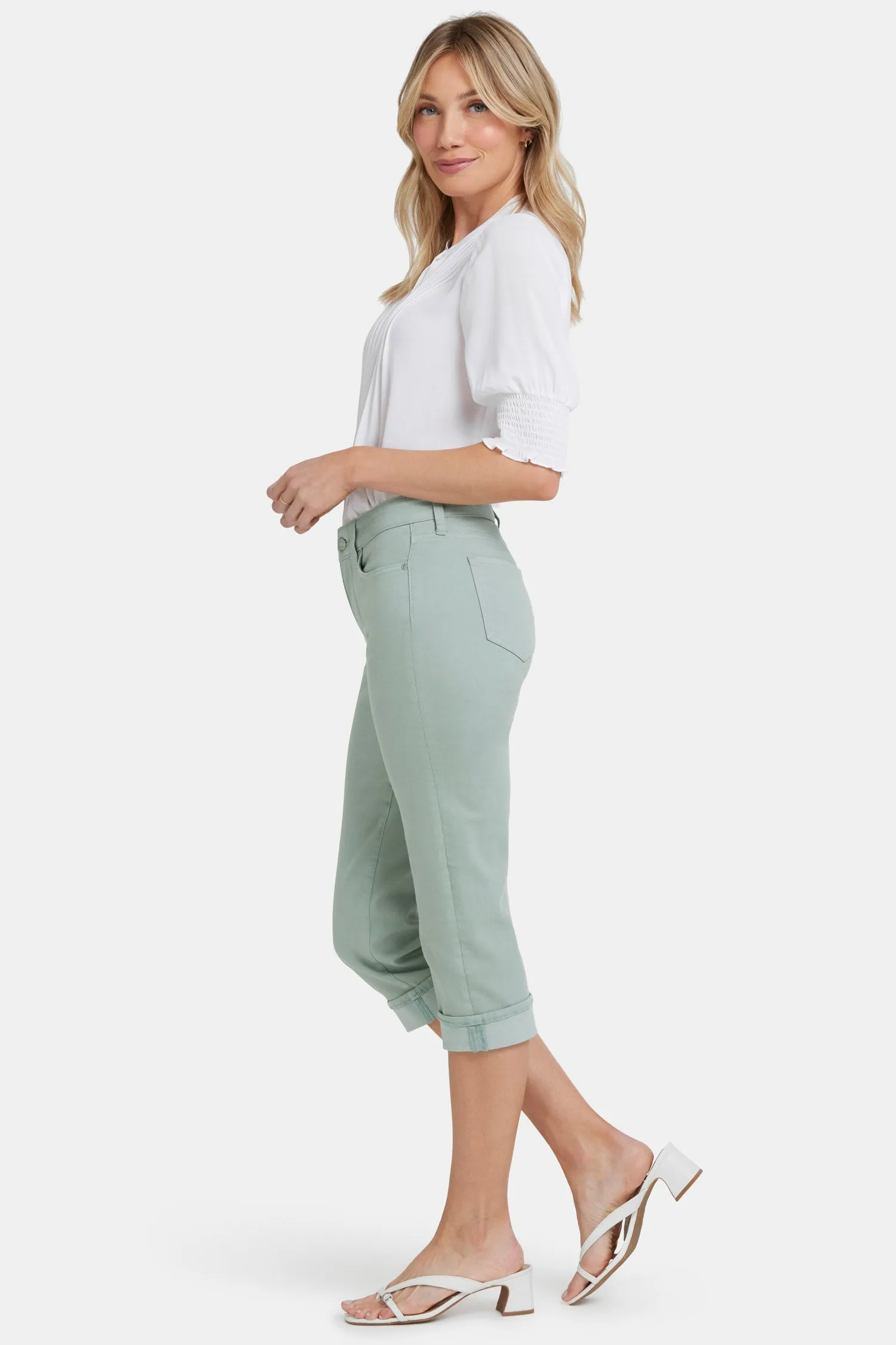 Marilyn Straight Crop Jeans - Lily Pad sold by NYDJ product image thumbnail 5