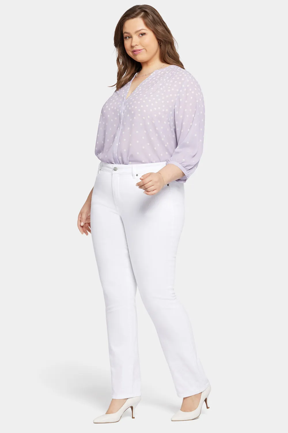 Marilyn Straight Jeans In Plus Size - Optic White sold by NYDJ product image thumbnail 5