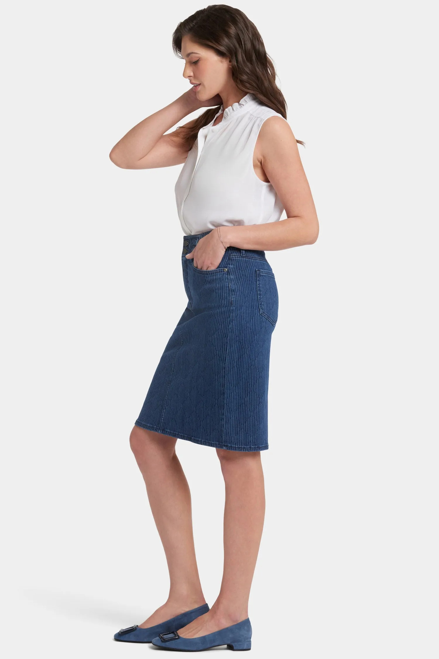 High Waist Skirt - Indigo Pinnacle Peak sold by NYDJ product image thumbnail 5