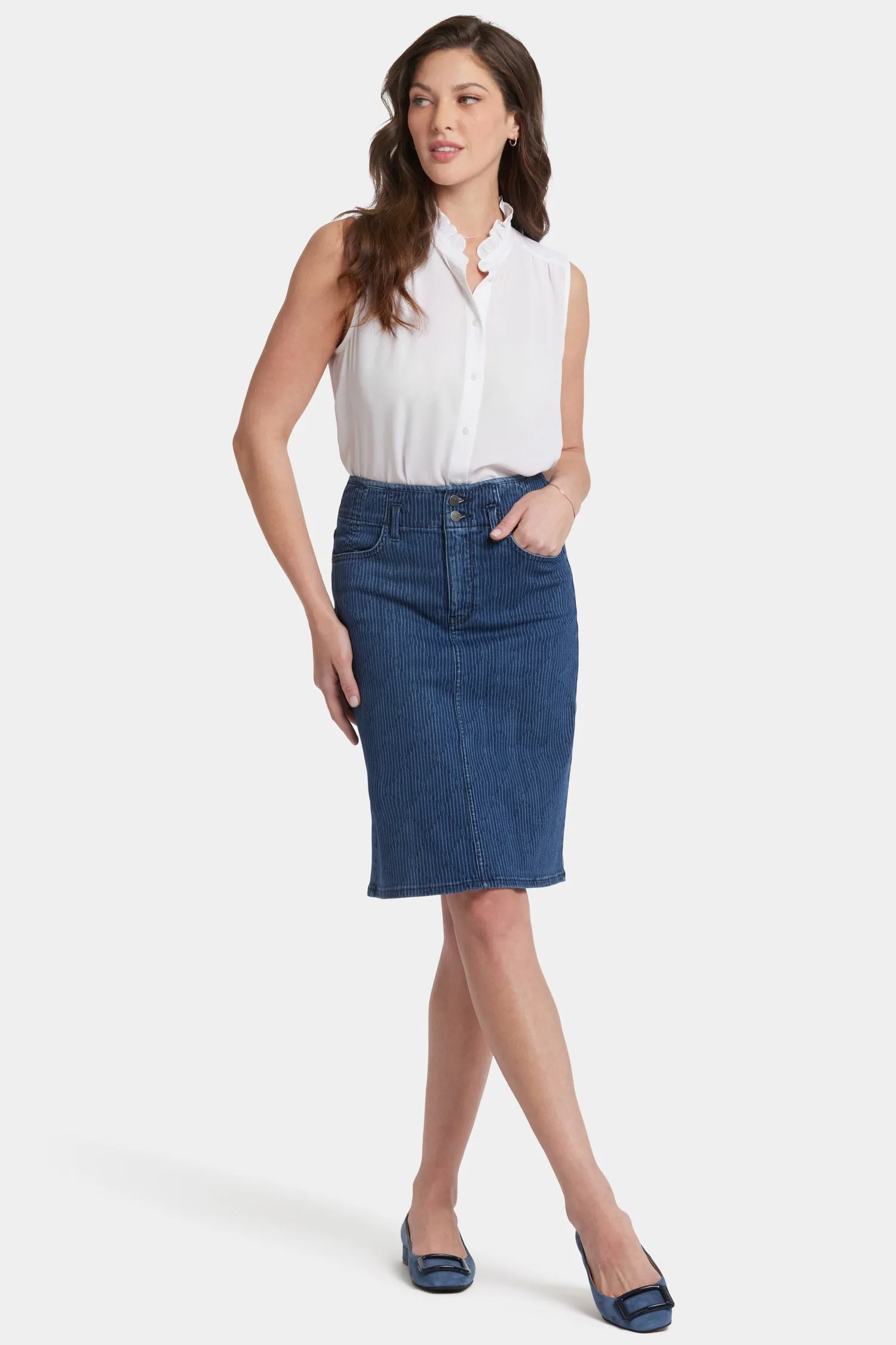 High Waist Skirt - Indigo Pinnacle Peak sold by NYDJ product image thumbnail 4