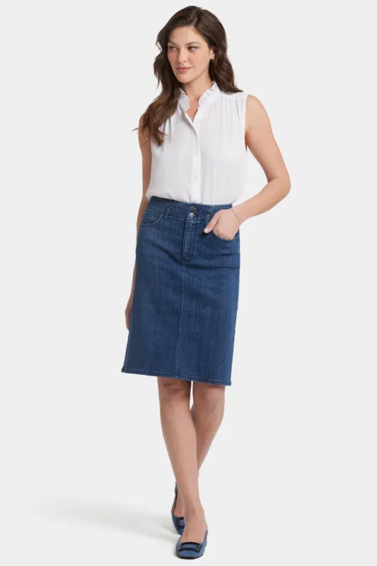 High Waist Skirt - Indigo Pinnacle Peak sold by NYDJ