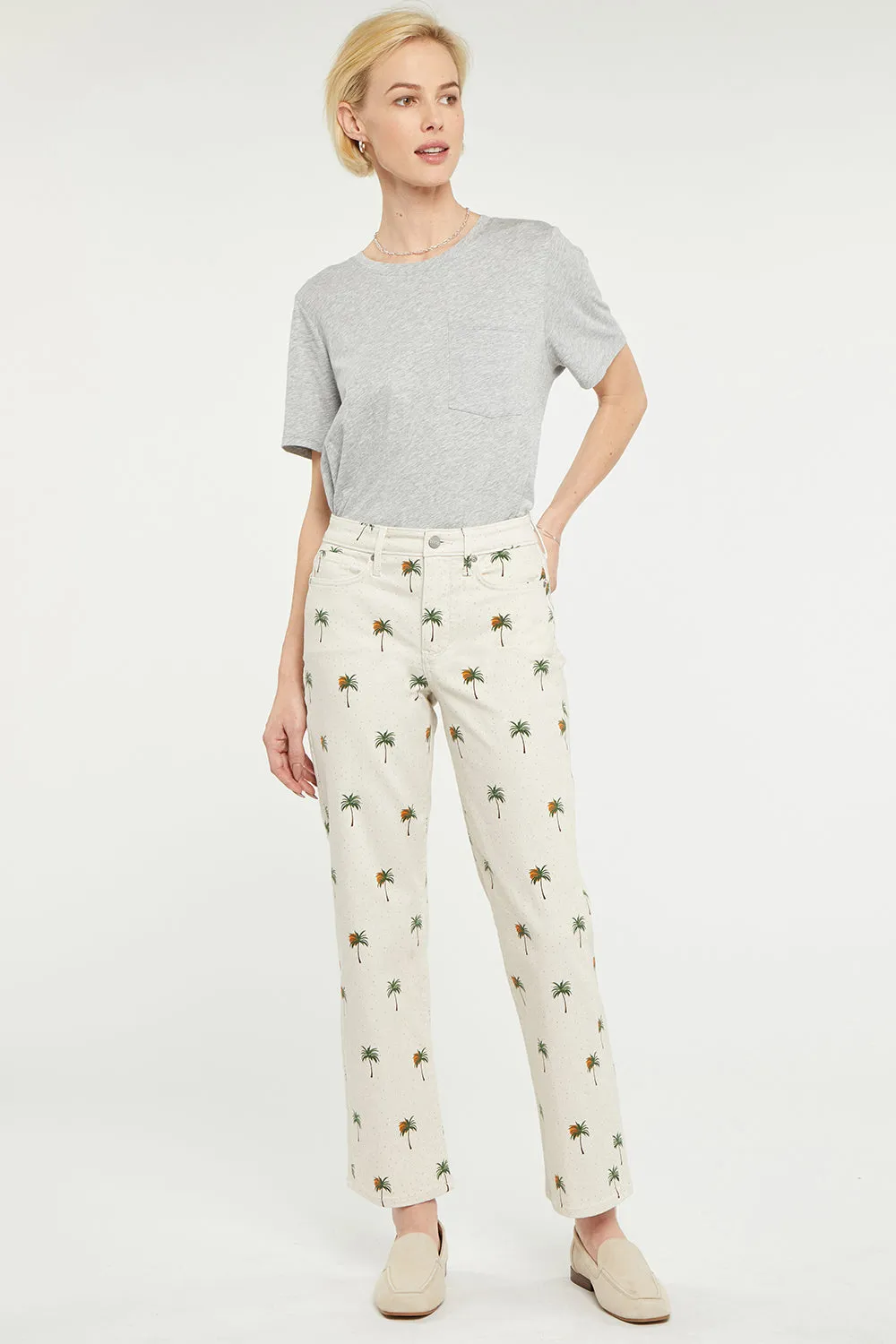 Relaxed Straight Ankle Jeans - Cirque Des Palmes sold by NYDJ product image thumbnail 4