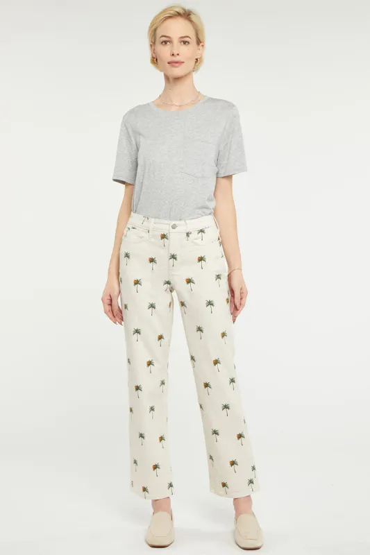 Relaxed Straight Ankle Jeans - Cirque Des Palmes sold by NYDJ