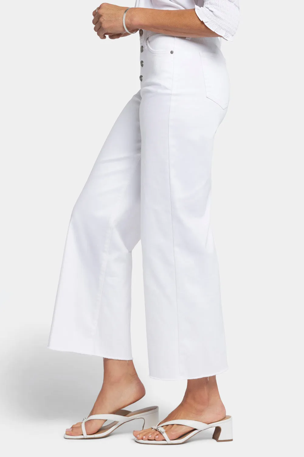 Teresa Wide Leg Ankle Jeans - Optic White sold by NYDJ product image thumbnail 3