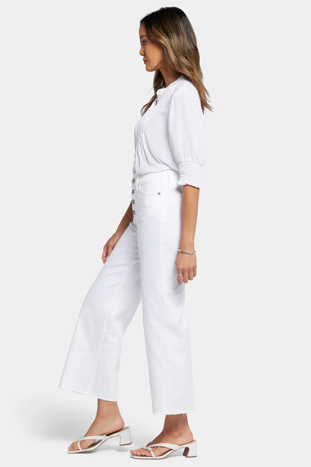 Teresa Wide Leg Ankle Jeans - Optic White sold by NYDJ product image thumbnail 5