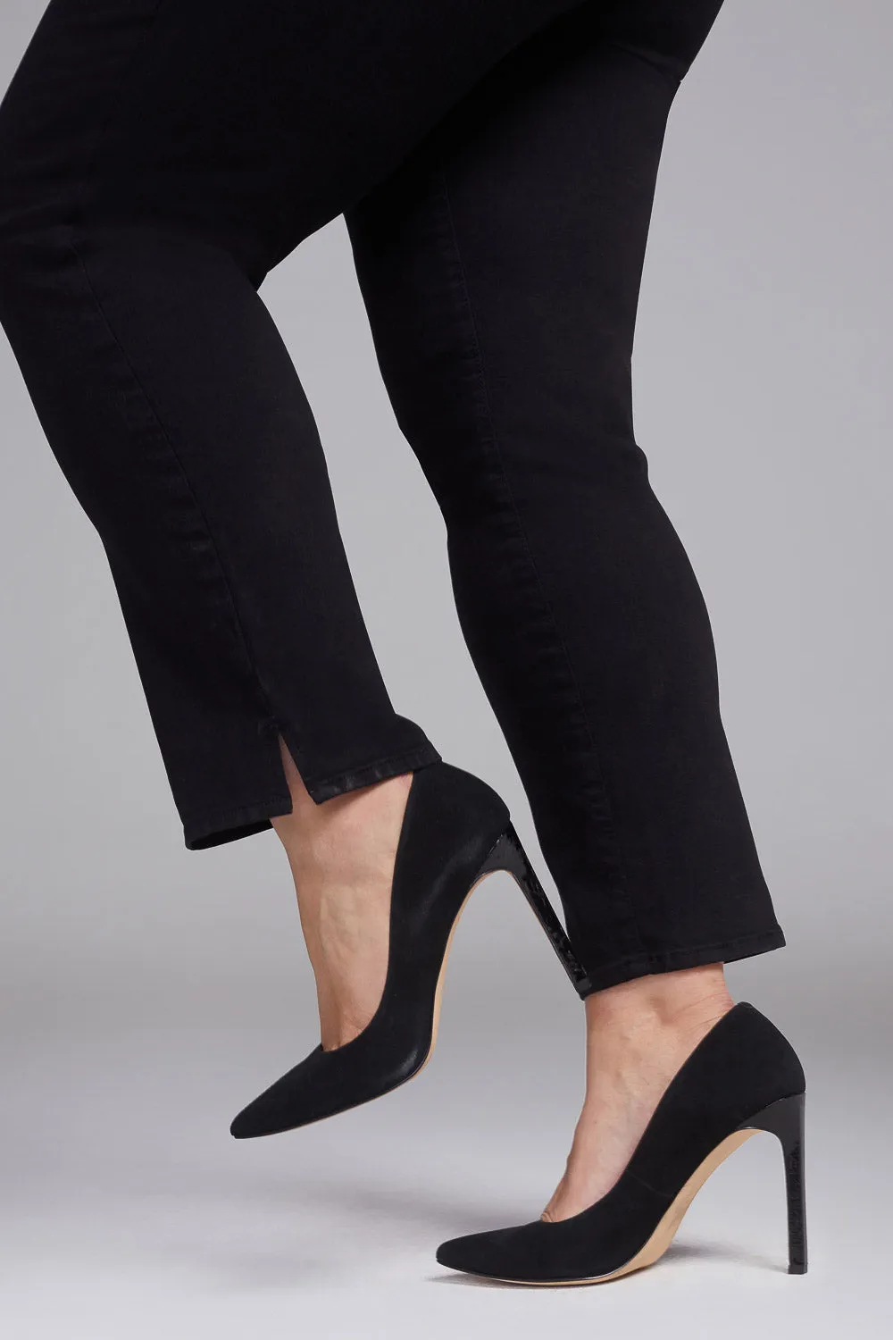 Slim Straight Ankle Jeans In Short Inseam - Black sold by NYDJ product image thumbnail 4