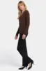 Cashmere Classic V-Neck Sweater - Brown sold by NYDJ
