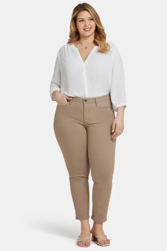 Sheri Slim Ankle Jeans In Plus Size - Saddlewood sold by NYDJ