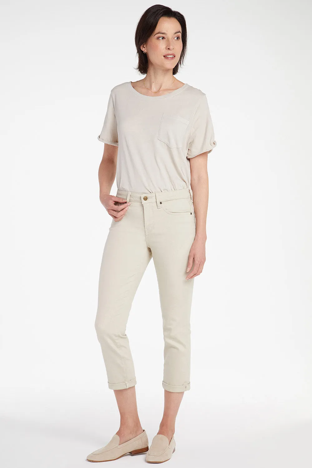 Chloe Skinny Capri Jeans - Feather sold by NYDJ