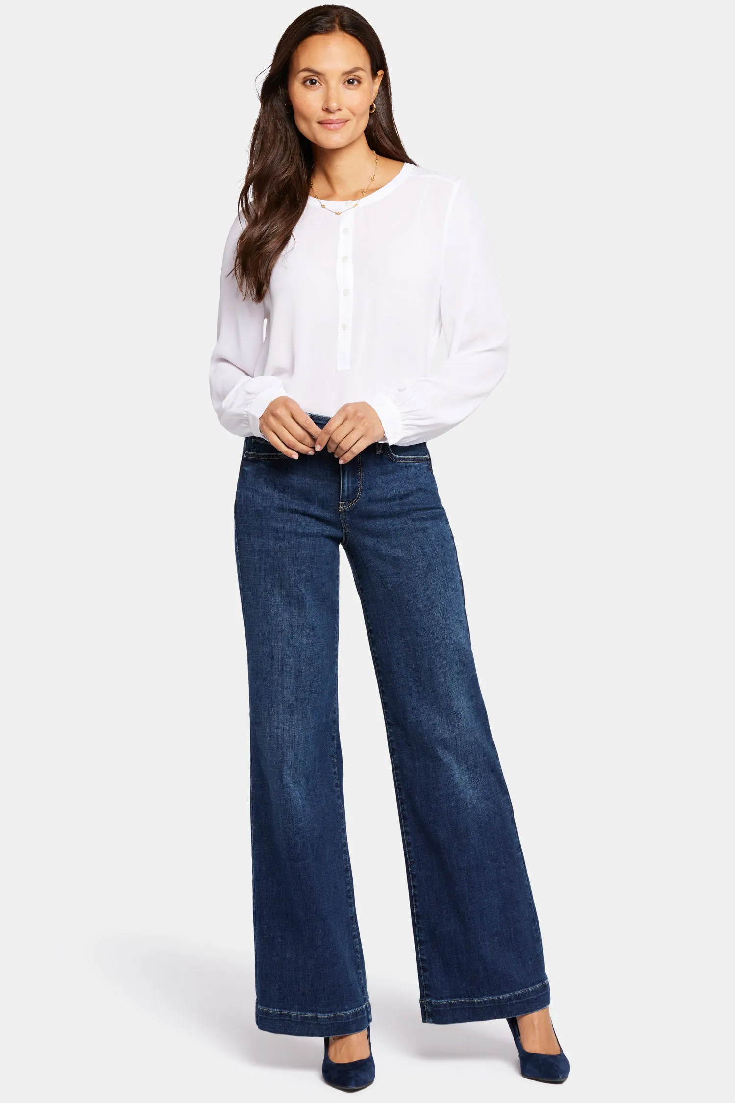 Teresa Wide Leg Jeans - Cambridge sold by NYDJ