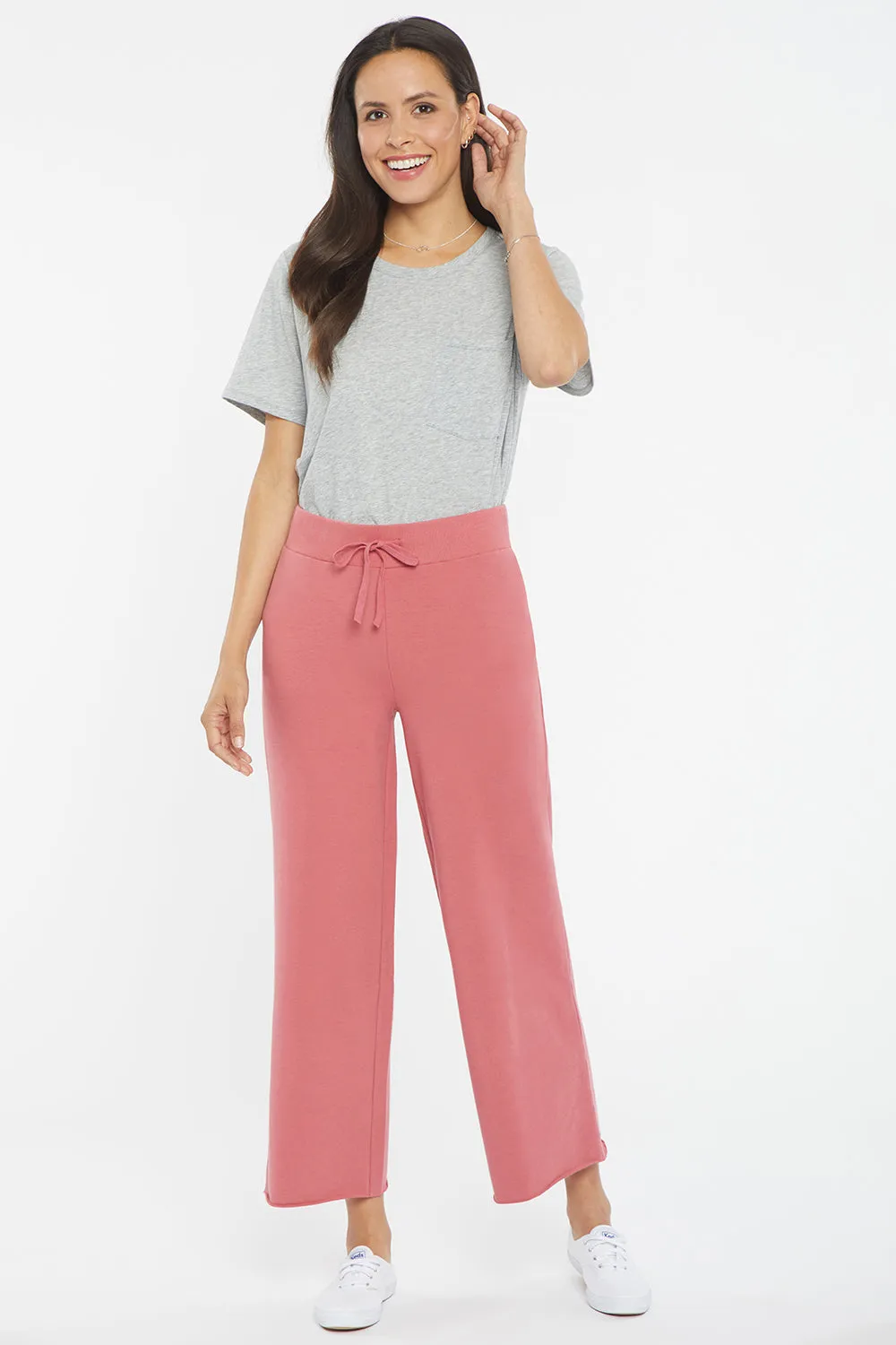Drawstring Wide Leg Ankle Pants - Slate Rose sold by NYDJ product image thumbnail 4