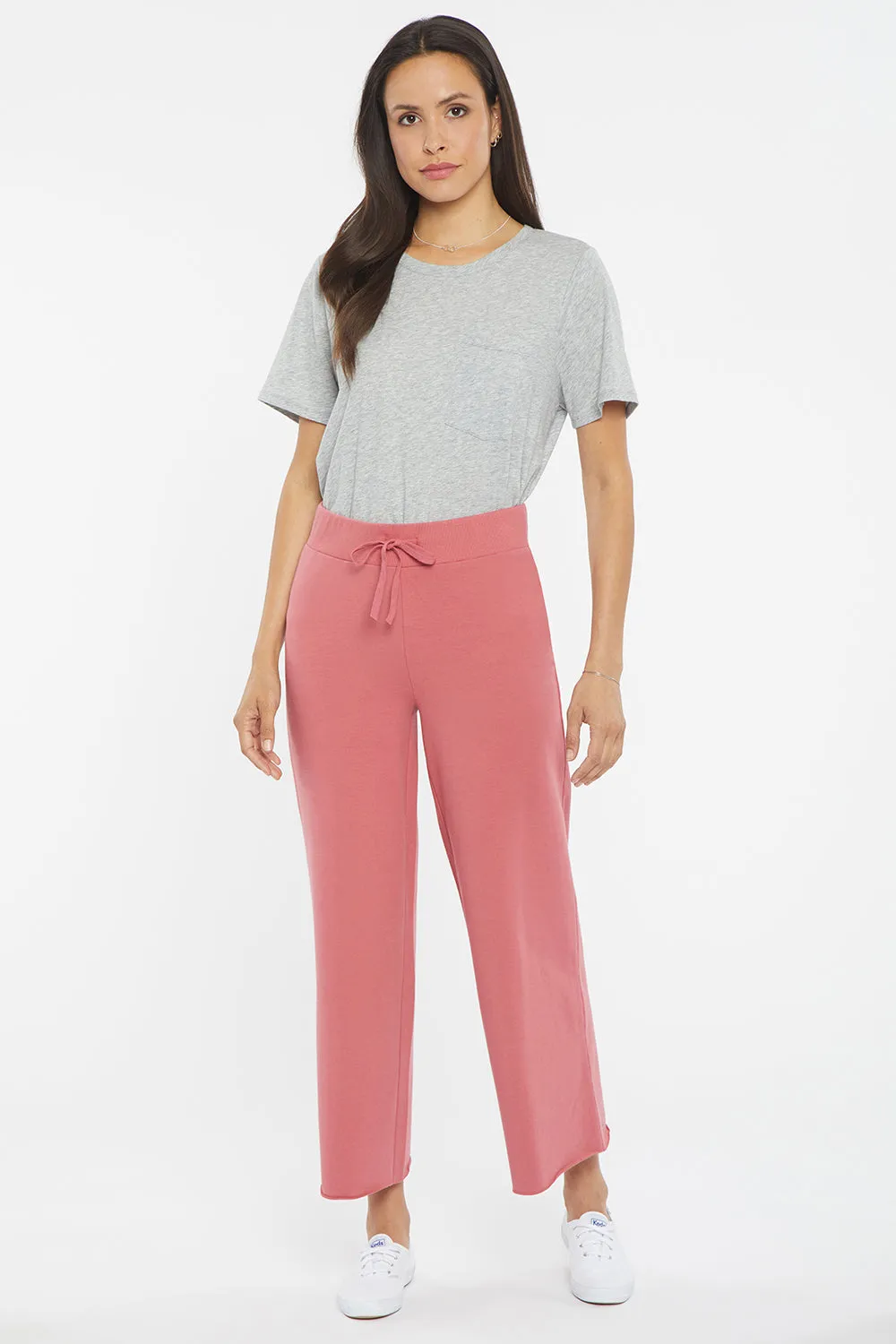 Drawstring Wide Leg Ankle Pants - Slate Rose sold by NYDJ