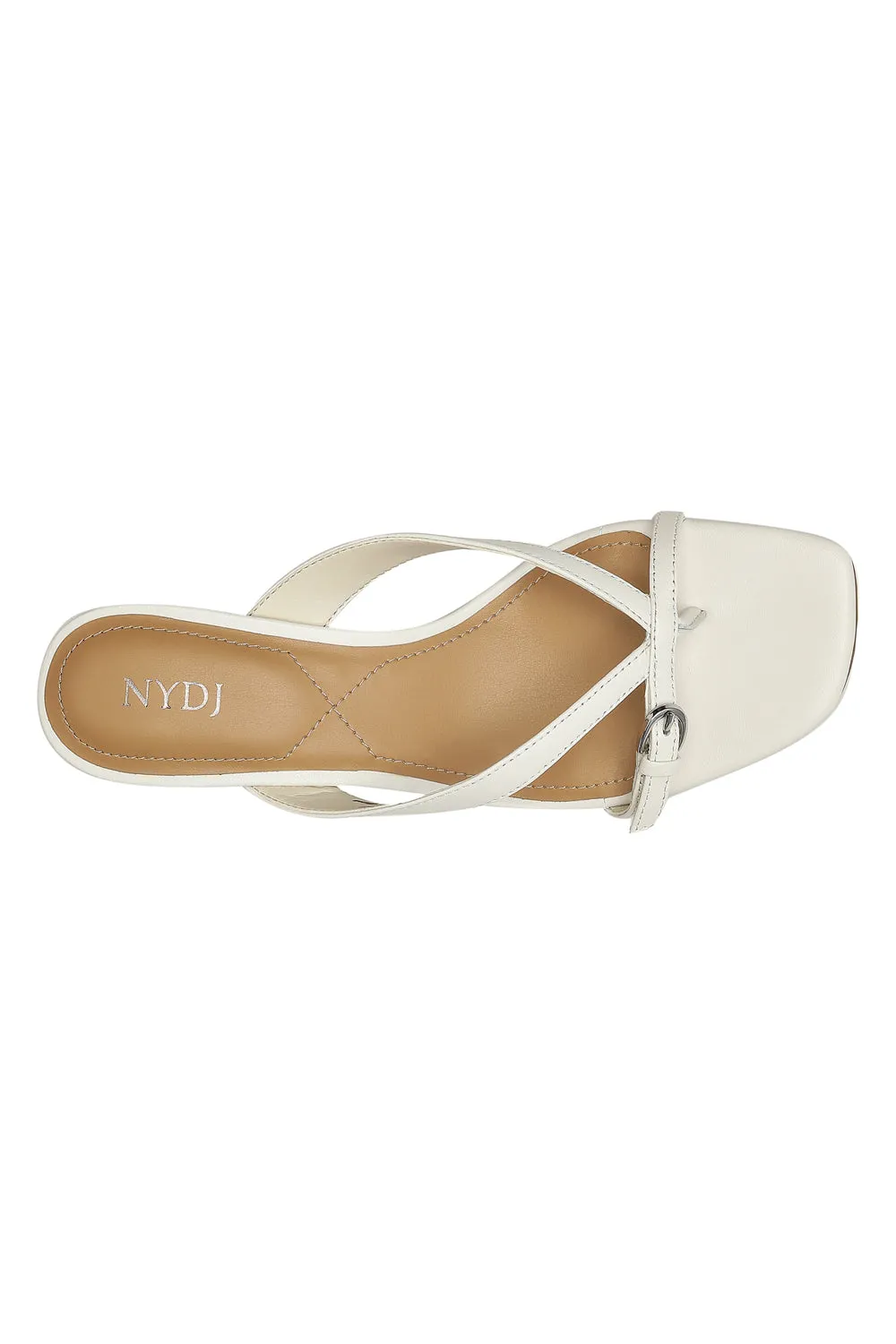 Glam Block Heel Sandals - White sold by NYDJ product image thumbnail 4