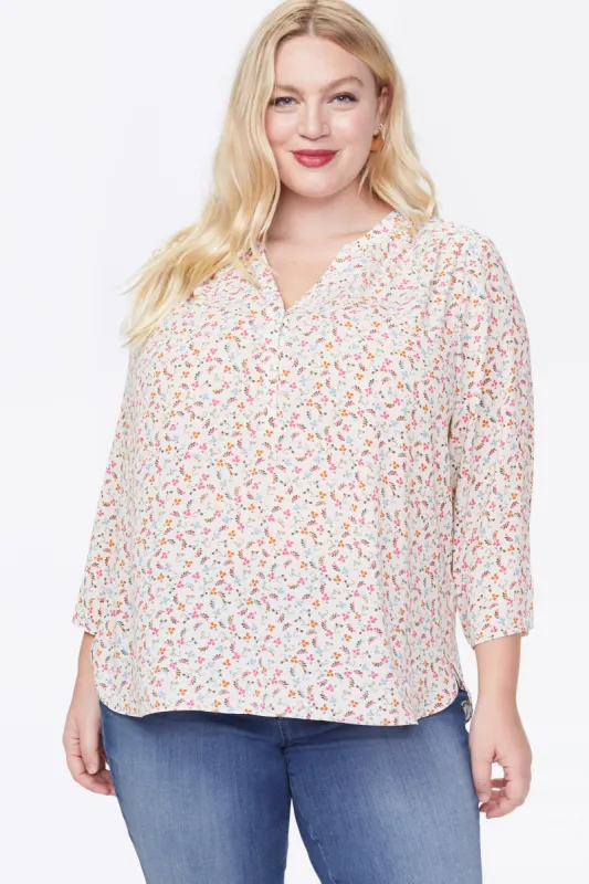 The Perfect Blouse - Lauderdale Ditsy sold by NYDJ